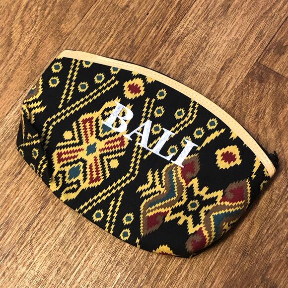 NWOT Bali Multicolored Zip Closure Pouch - Picture 1 of 8